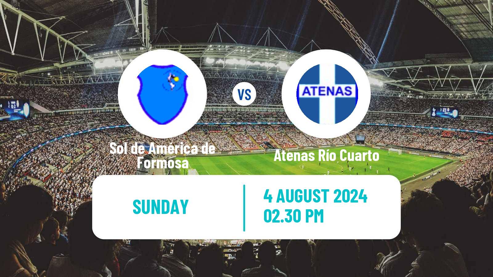 Soccer Argentinian Torneo Federal Sol de América de Formosa - Atenas Río Cuarto