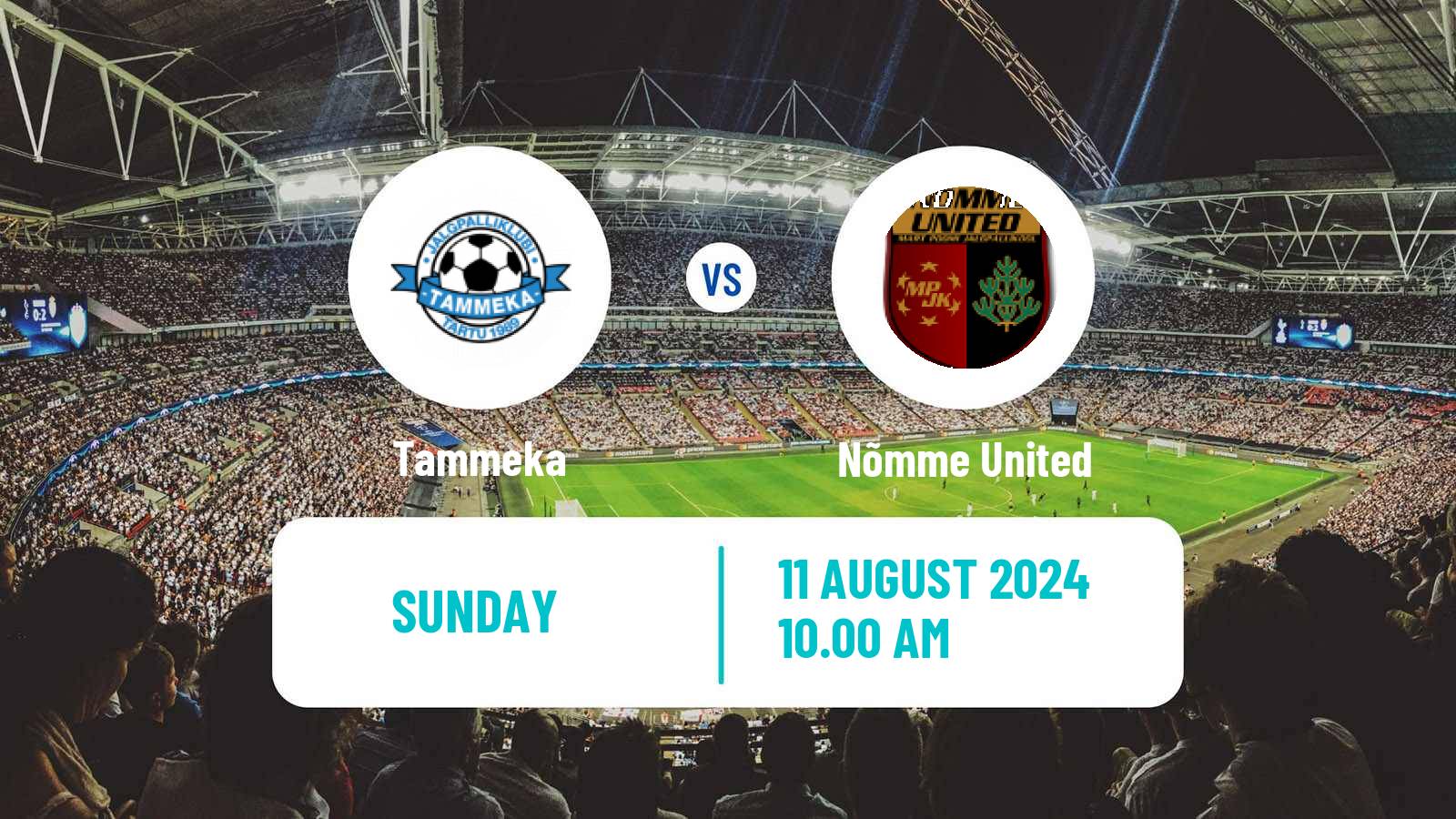 Soccer Estonian Meistriliiga Tammeka - Nõmme United