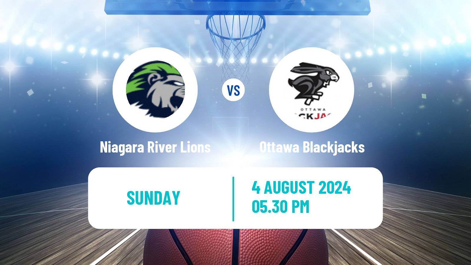 Basketball Canadian CEBL Niagara River Lions - Ottawa Blackjacks