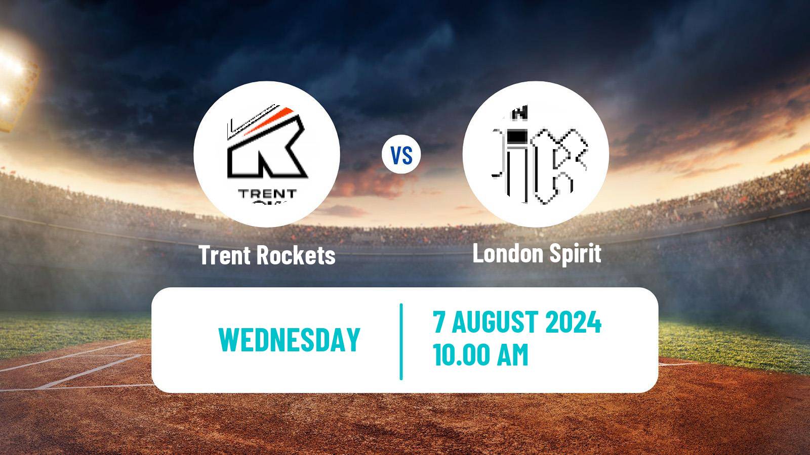 Cricket United Kingdom The Hundred Cricket Women Trent Rockets - London Spirit