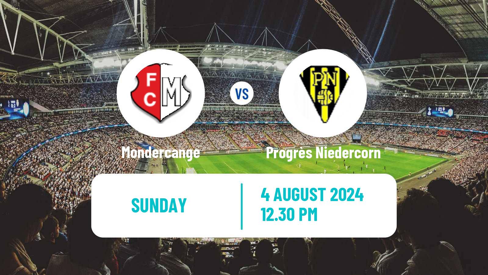 Soccer Luxembourg National Division Mondercange - Progrès Niedercorn