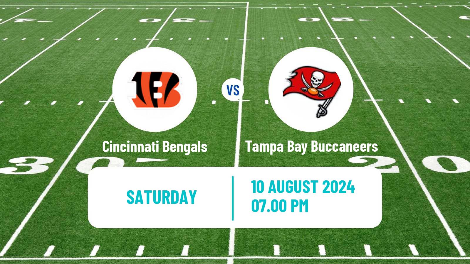 American football NFL Cincinnati Bengals - Tampa Bay Buccaneers