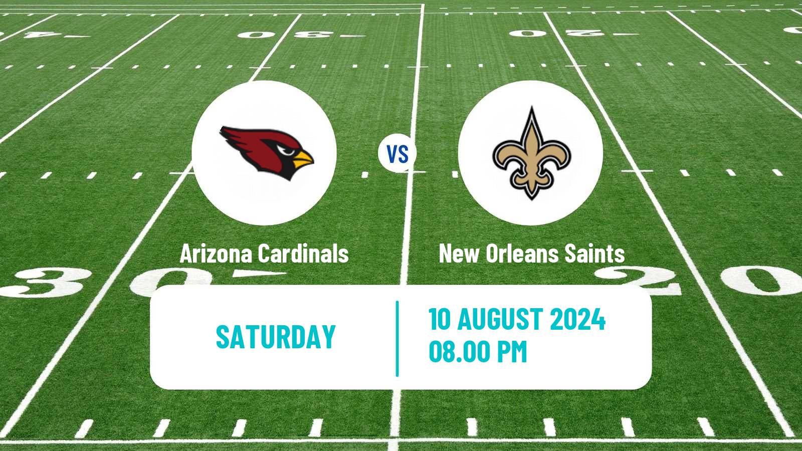 American football NFL Arizona Cardinals - New Orleans Saints