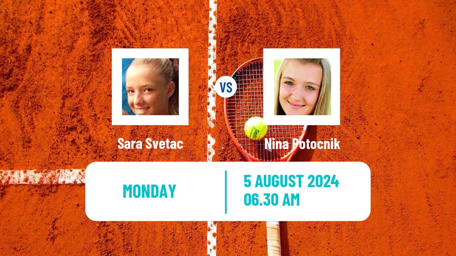 Tennis ITF W50 Zagreb Women Sara Svetac - Nina Potocnik