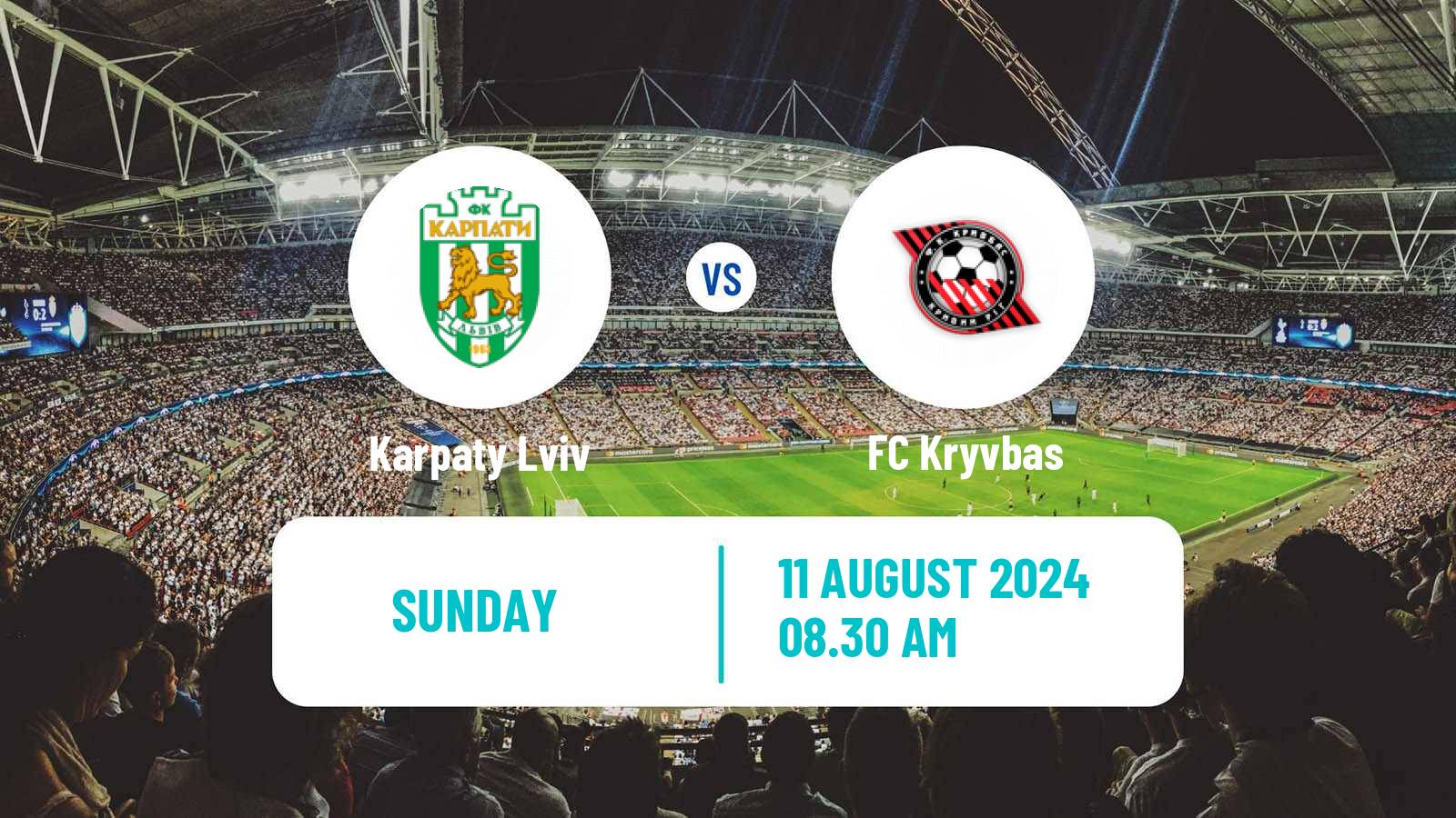 Soccer Ukrainian Premier League Karpaty Lviv - Kryvbas