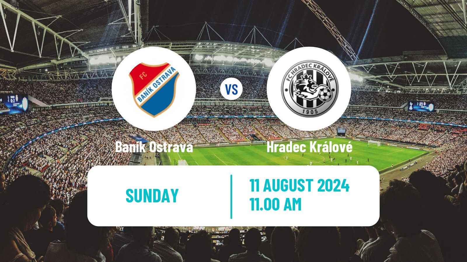 Soccer Czech 1 Liga Baník Ostrava - Hradec Králové