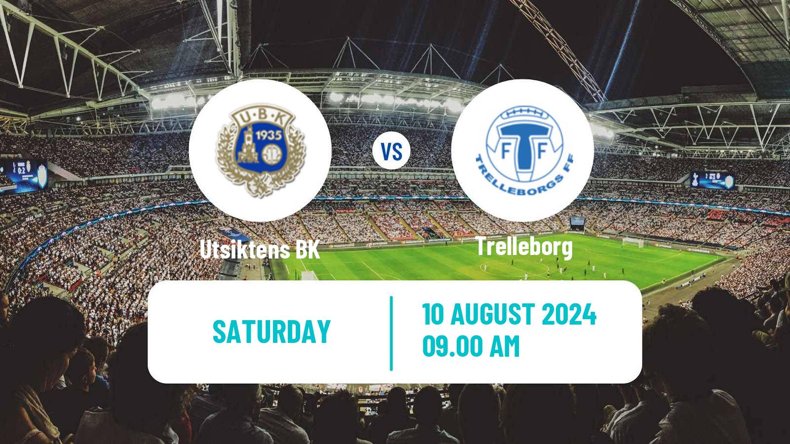 Soccer Swedish Superettan Utsikten - Trelleborg