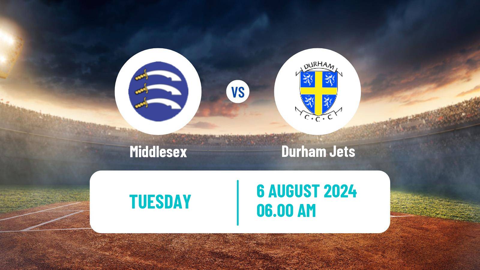 Cricket Royal London One-Day Cup Middlesex - Durham