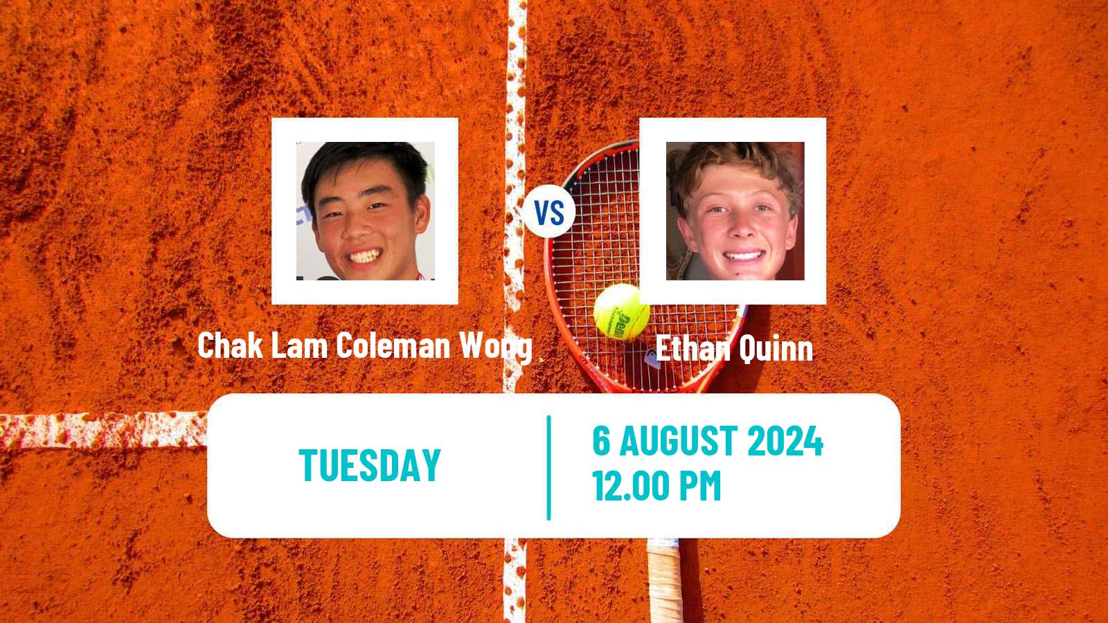 Tennis Lincoln Challenger Men Chak Lam Coleman Wong - Ethan Quinn