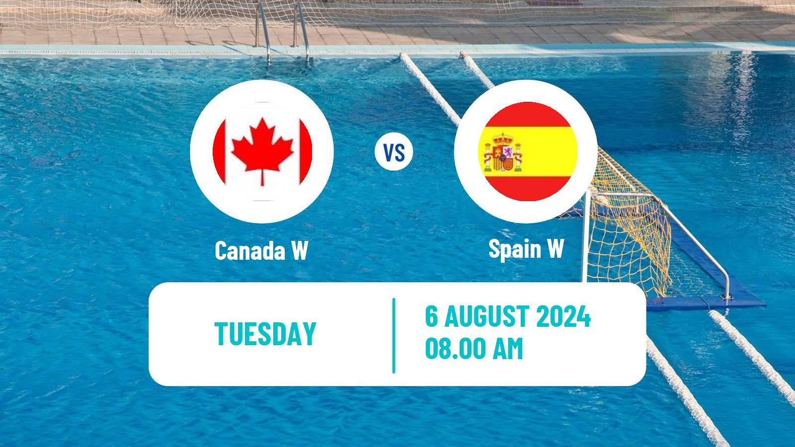 Water polo Olympic Games - Water polo Women Canada W - Spain W