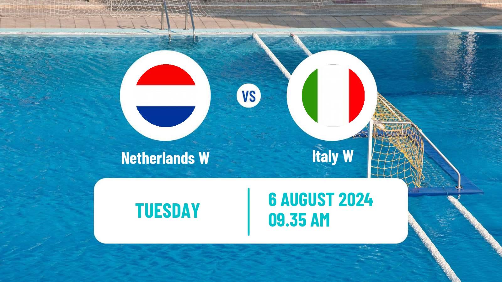 Water polo Olympic Games - Water polo Women Netherlands W - Italy W