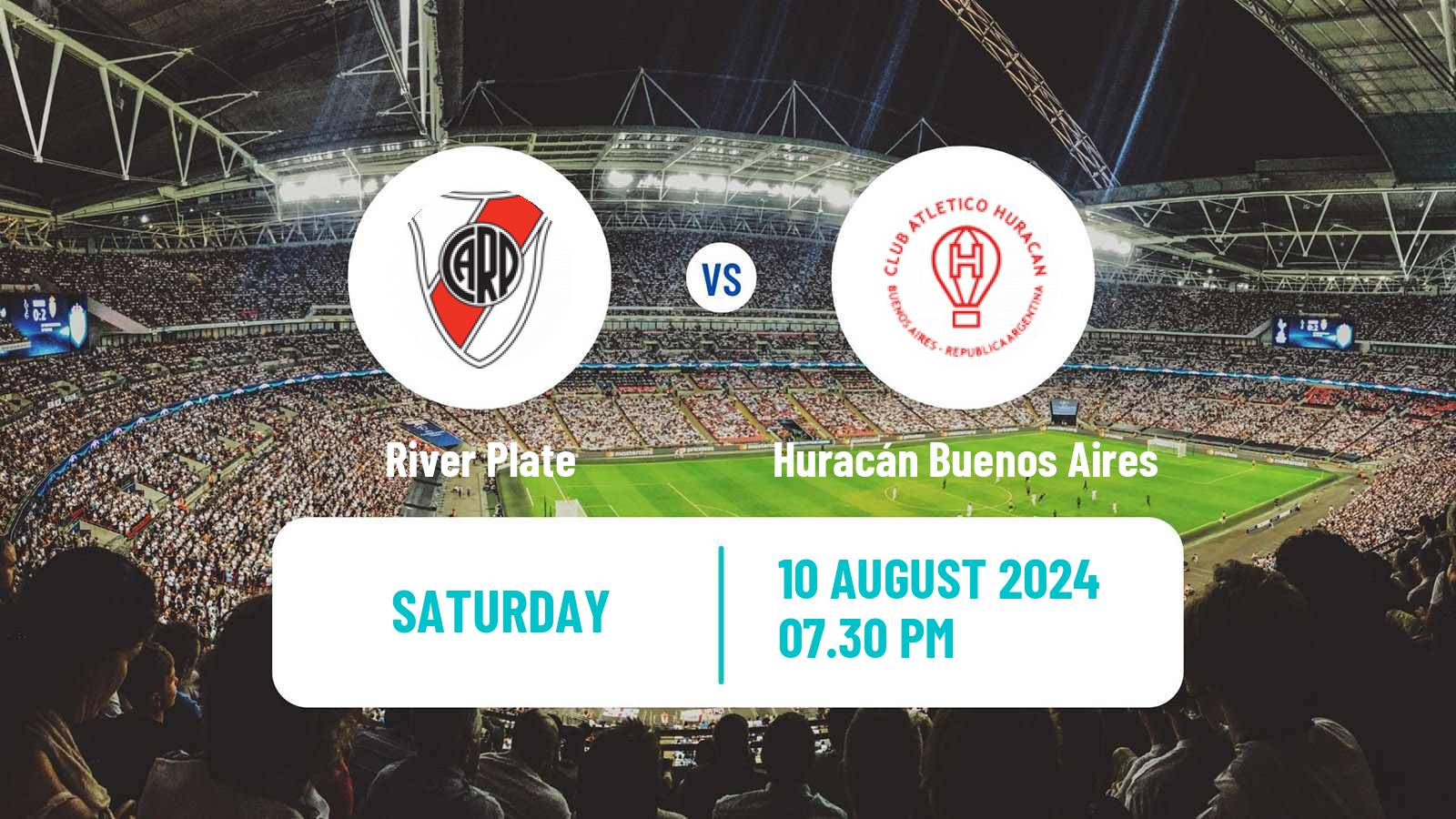 Soccer Argentinian Liga Profesional River Plate - Huracán Buenos Aires