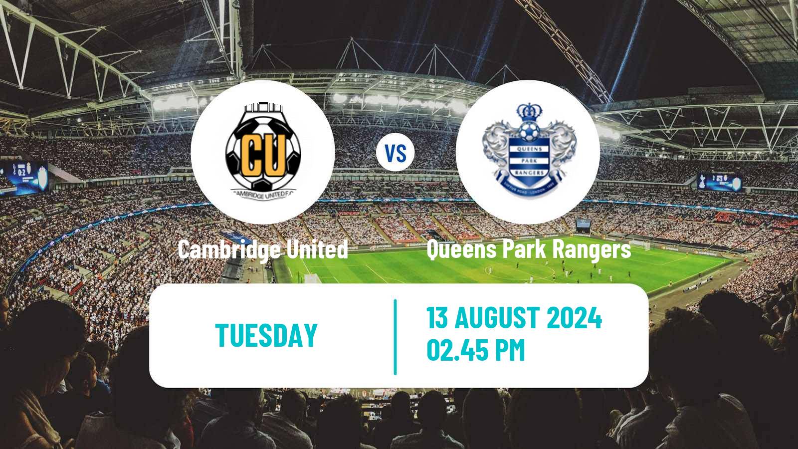 Soccer English League Cup Cambridge United - Queens Park Rangers