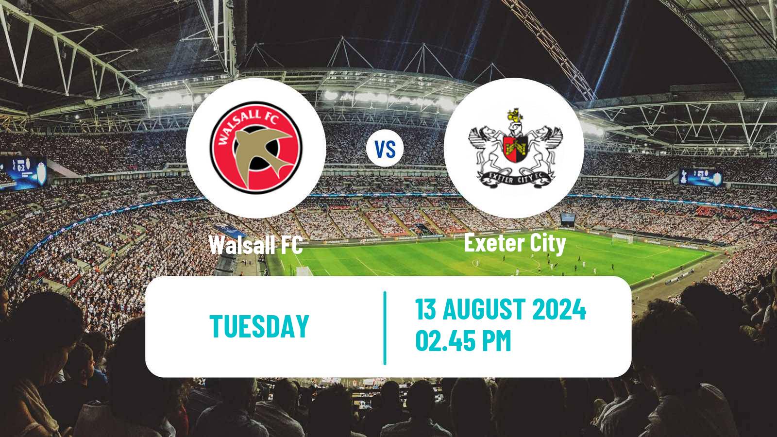 Soccer English League Cup Walsall - Exeter City