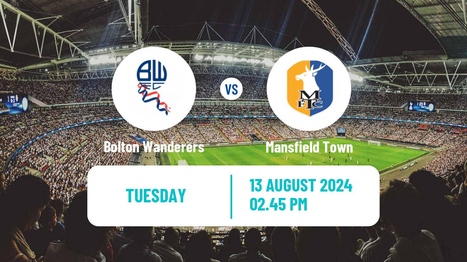 Soccer English League Cup Bolton Wanderers - Mansfield Town