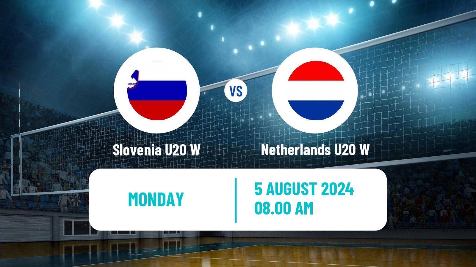 Volleyball European Championship U20 Volleyball Women Slovenia U20 W - Netherlands U20 W