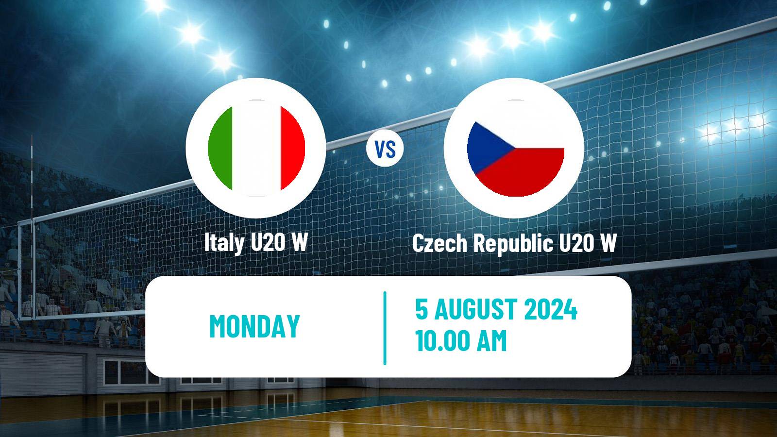 Volleyball European Championship U20 Volleyball Women Italy U20 W - Czech Republic U20 W