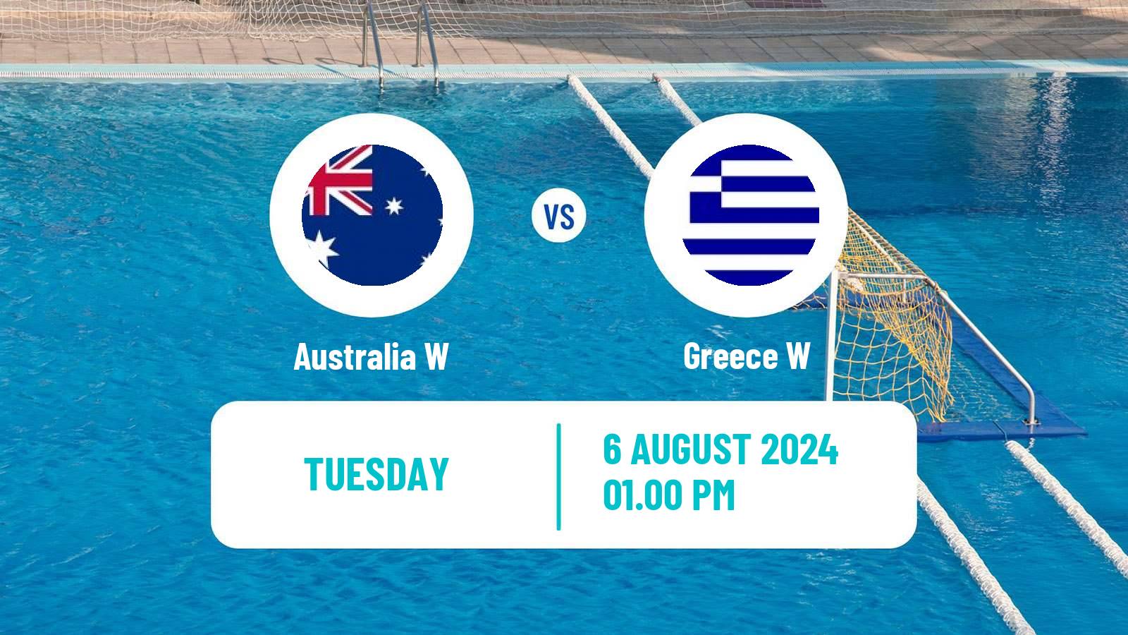 Water polo Olympic Games - Water polo Women Australia W - Greece W