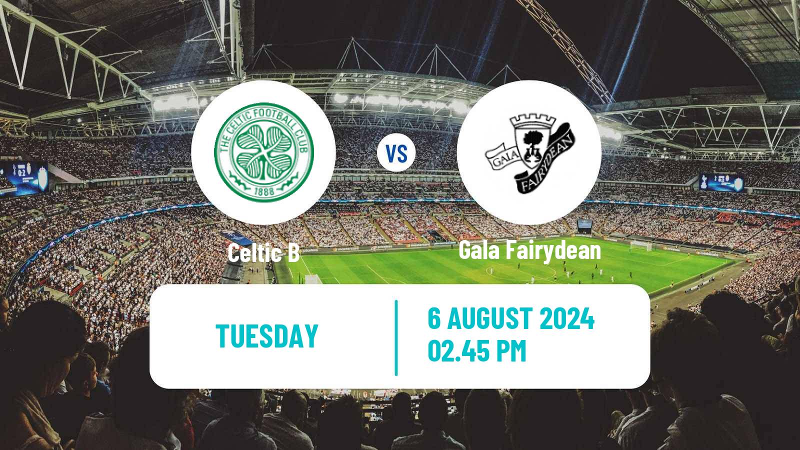 Soccer Scottish Lowland League Celtic B - Gala Fairydean