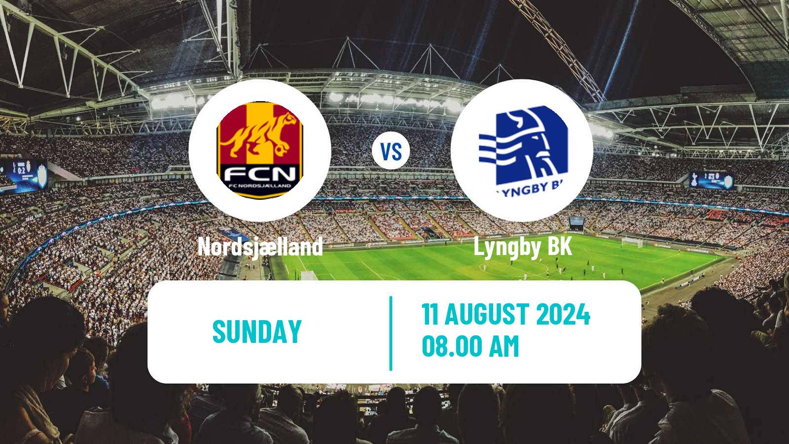 Soccer Danish Superliga Nordsjælland - Lyngby BK