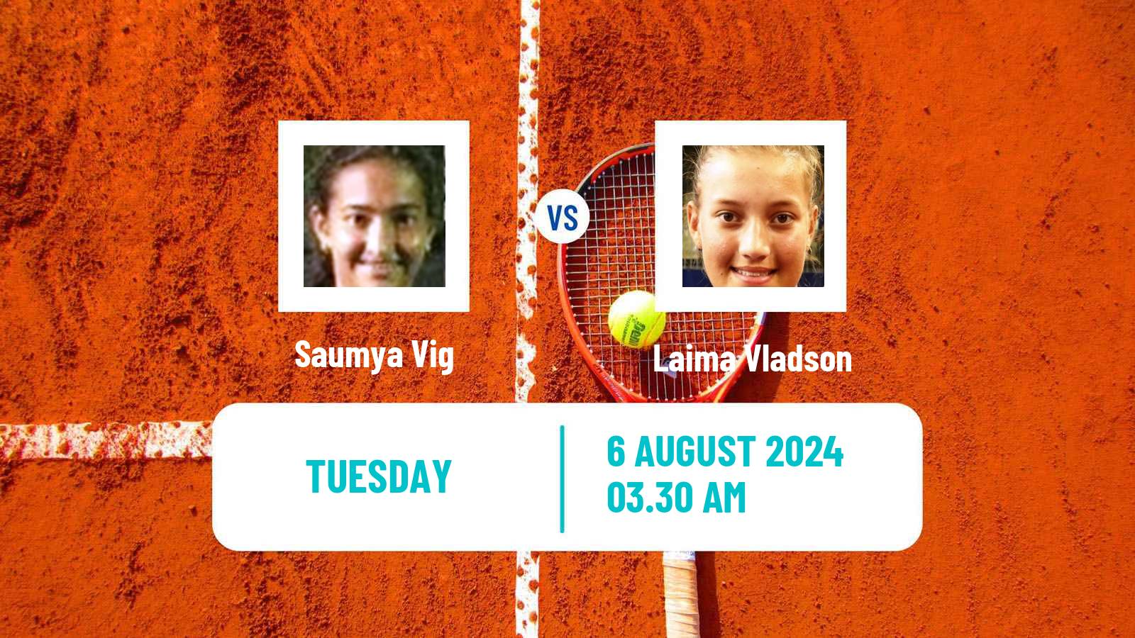 Tennis ITF W15 Tbilisi 3 Women Saumya Vig - Laima Vladson