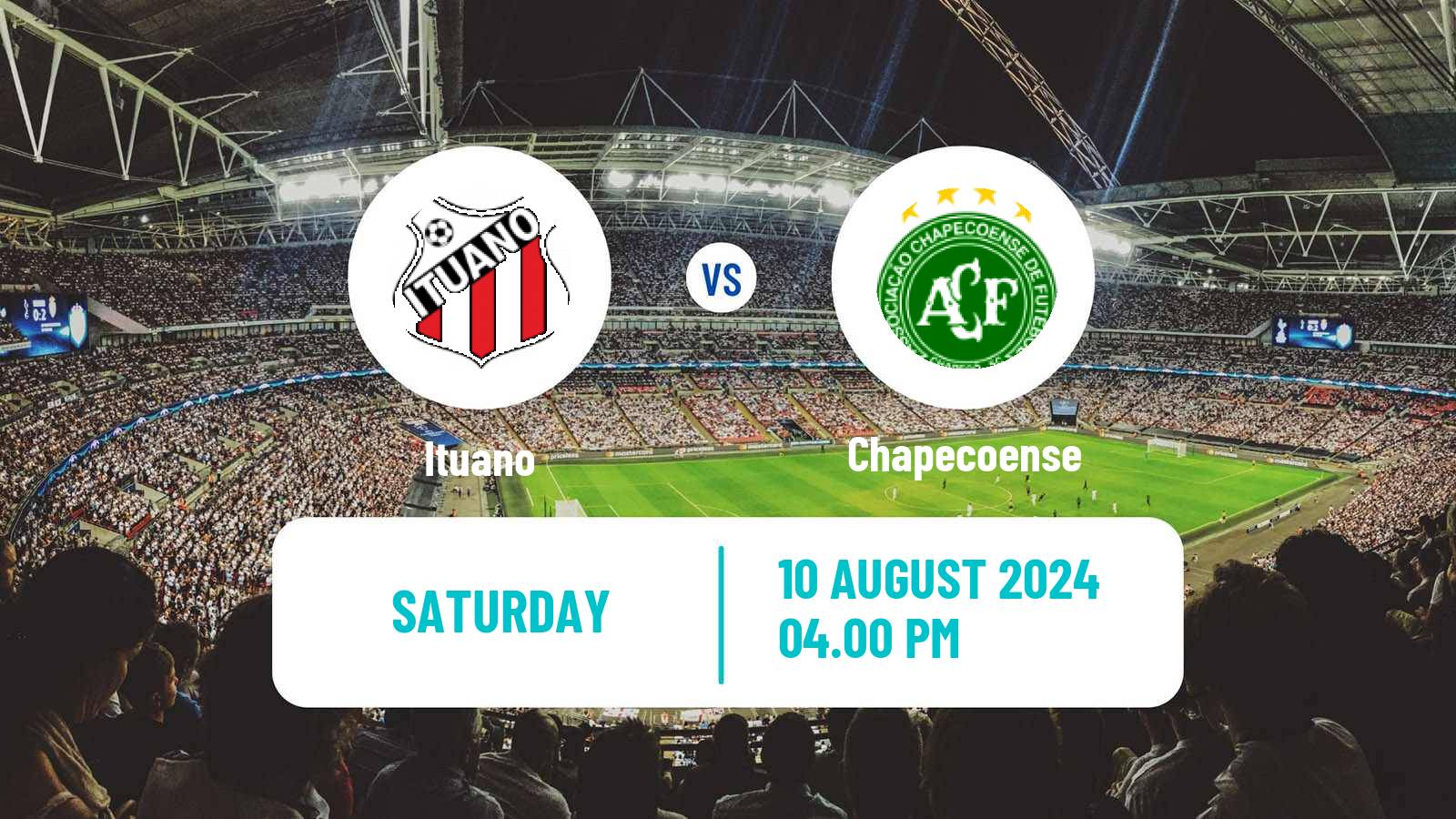 Soccer Brazilian Serie B Ituano - Chapecoense