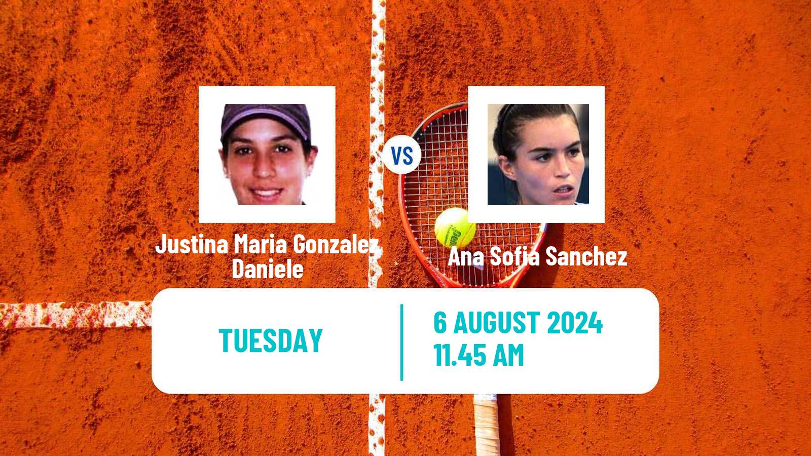 Tennis ITF W35 Chacabuco Women 2024 Justina Maria Gonzalez Daniele - Ana Sofia Sanchez