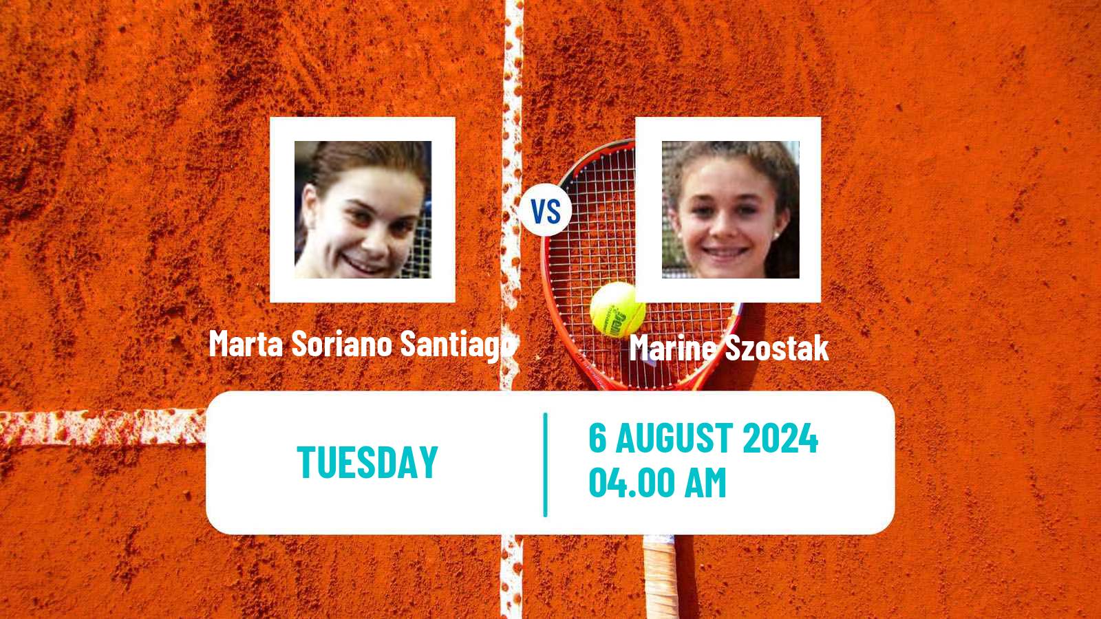 Tennis ITF W15 Monastir 30 Women Marta Soriano Santiago - Marine Szostak