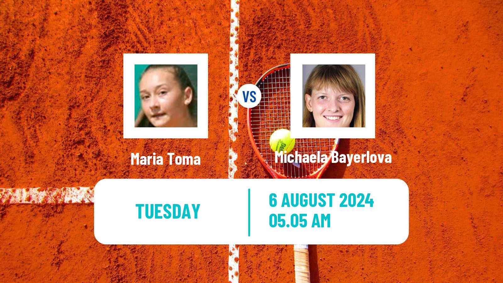 Tennis ITF W50 Zagreb Women Maria Toma - Michaela Bayerlova