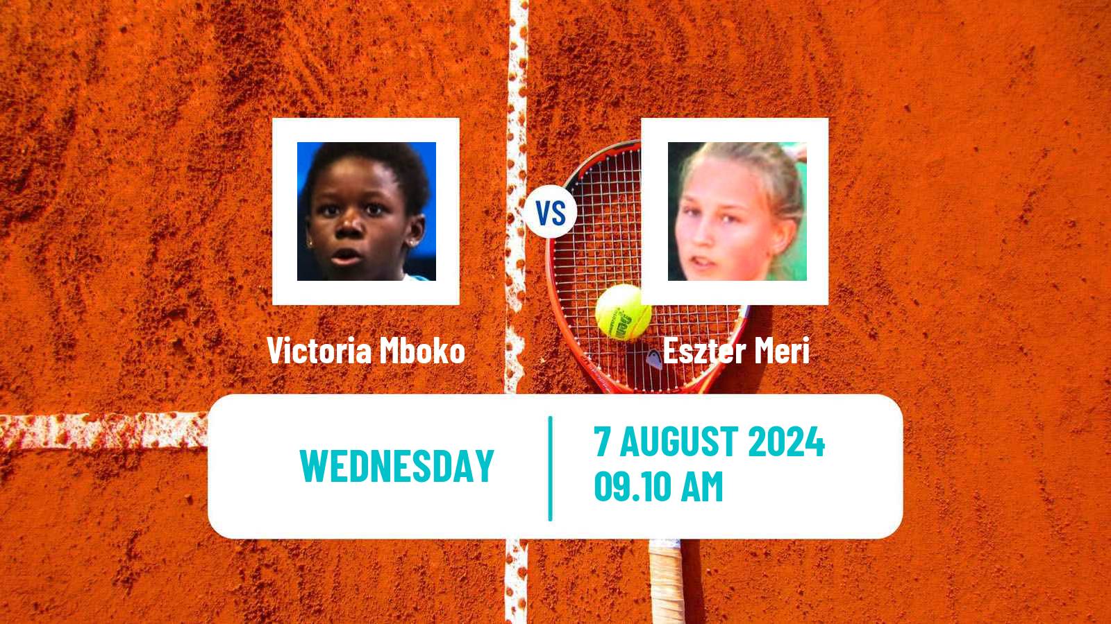 Tennis ITF W50 Zagreb Women Victoria Mboko - Eszter Meri