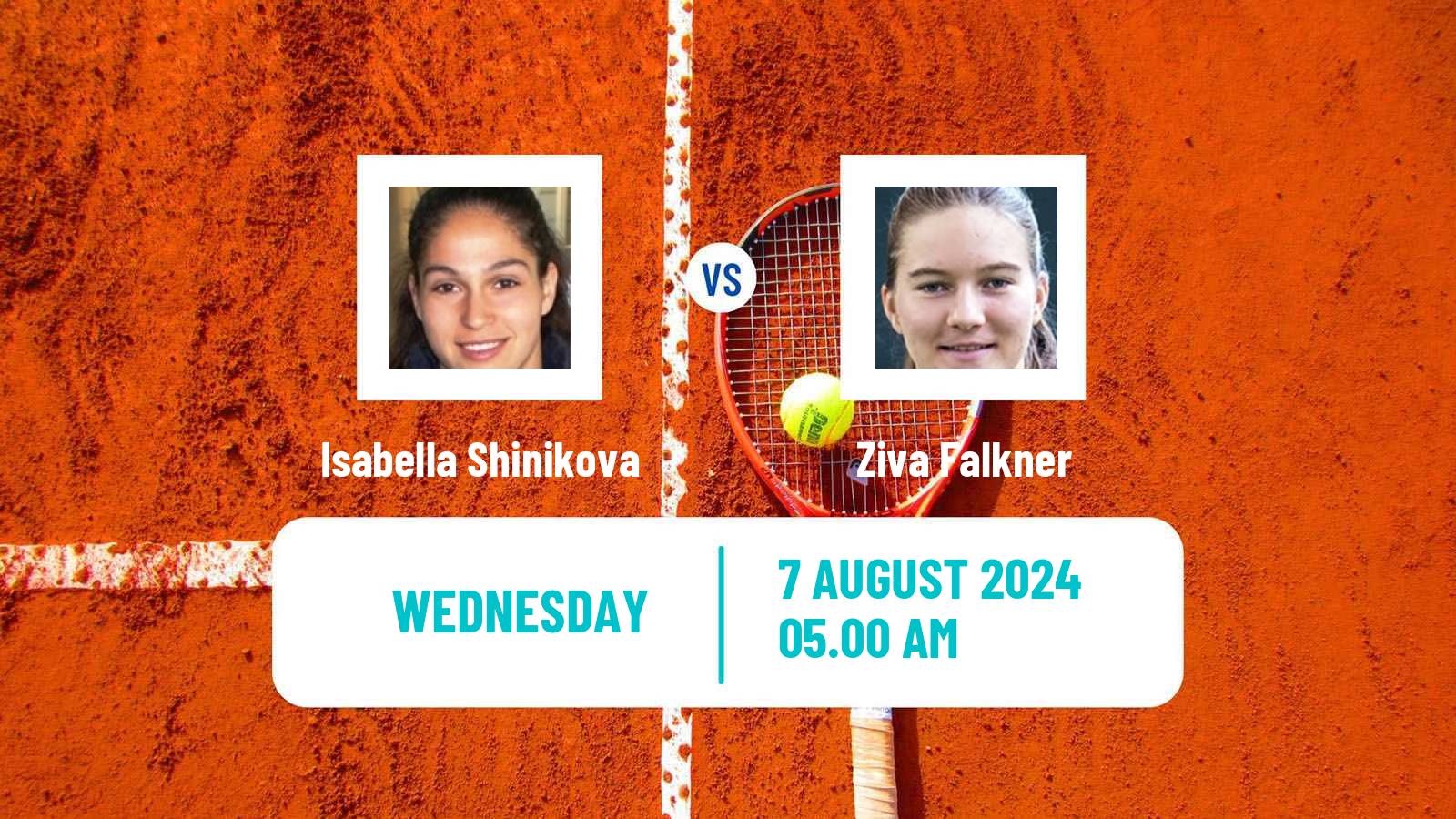 Tennis ITF W50 Zagreb Women Isabella Shinikova - Ziva Falkner