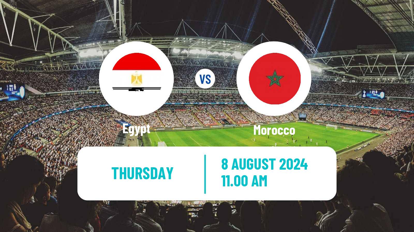 Soccer Olympic Games - Football Egypt - Morocco