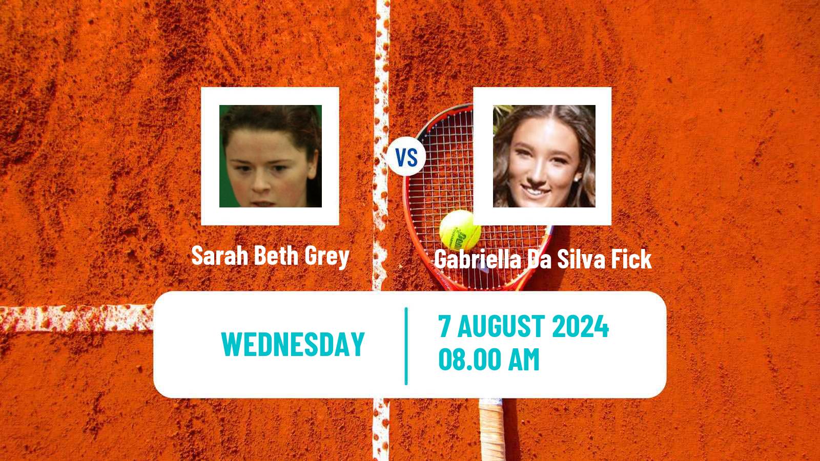 Tennis ITF W35 Roehampton 2 Women Sarah Beth Grey - Gabriella Da Silva Fick