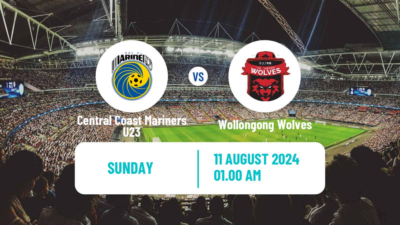 Soccer Australian NPL NSW Central Coast Mariners U23 - Wollongong Wolves