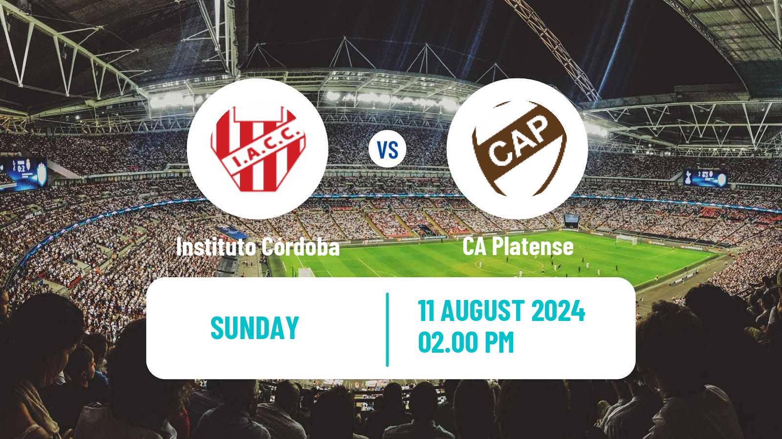 Soccer Argentinian Liga Profesional Instituto Córdoba - Platense