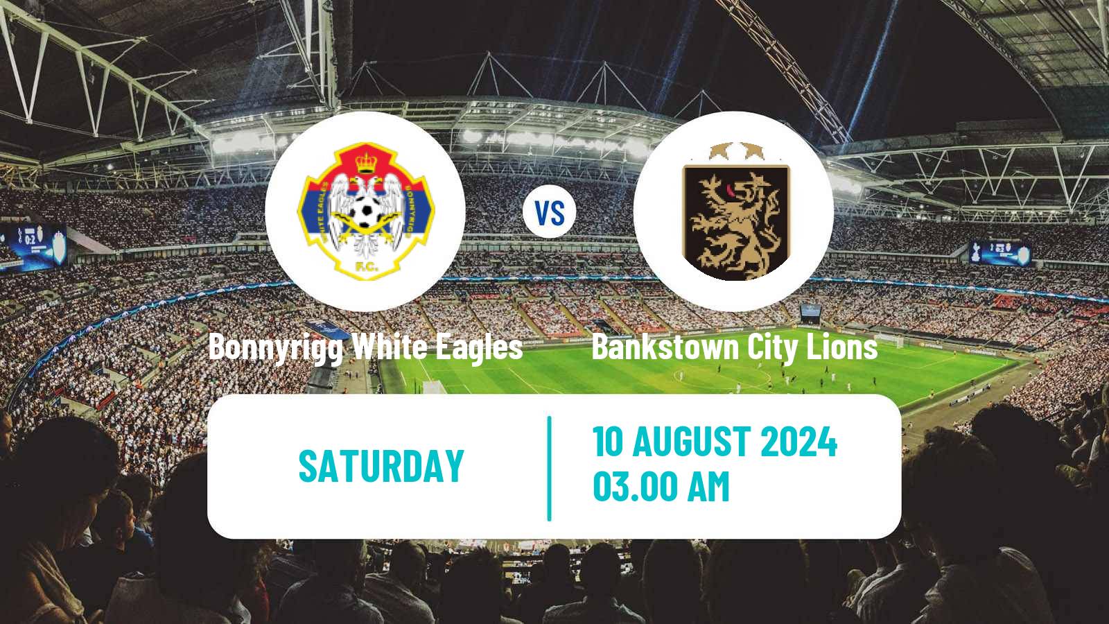 Soccer Australian NSW League One Bonnyrigg White Eagles - Bankstown City Lions