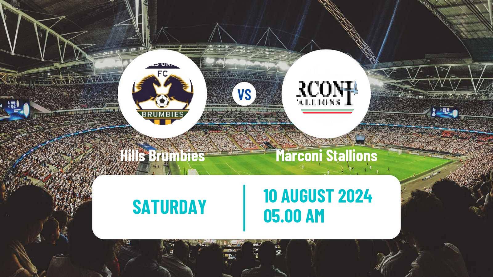 Soccer Australian NPL NSW Hills Brumbies - Marconi Stallions