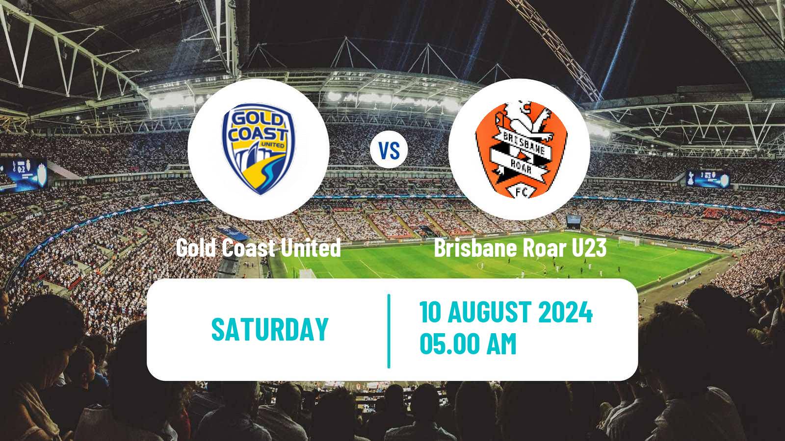 Soccer Australian NPL Queensland Gold Coast United - Brisbane Roar U23