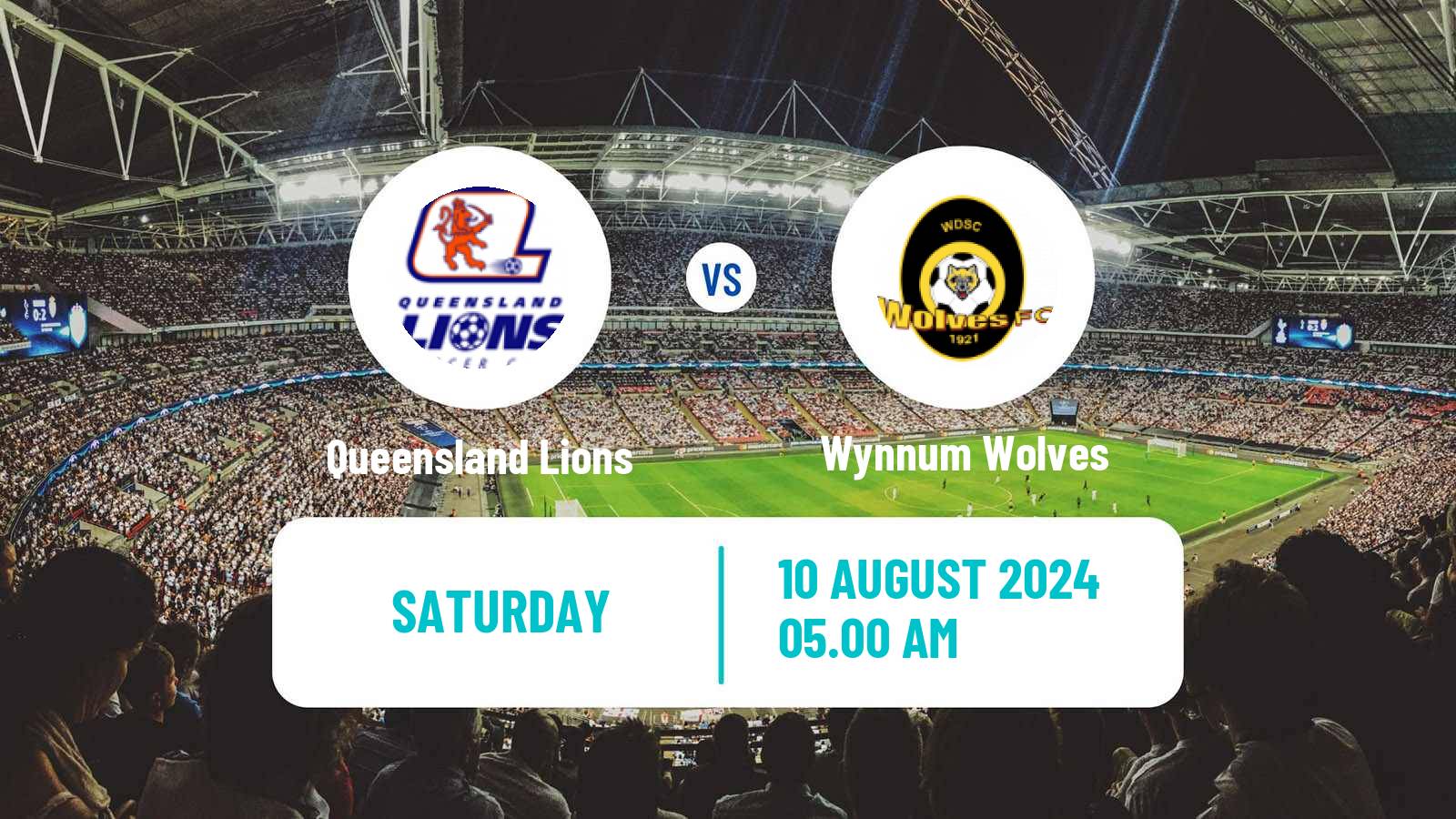 Soccer Australian NPL Queensland Queensland Lions - Wynnum Wolves