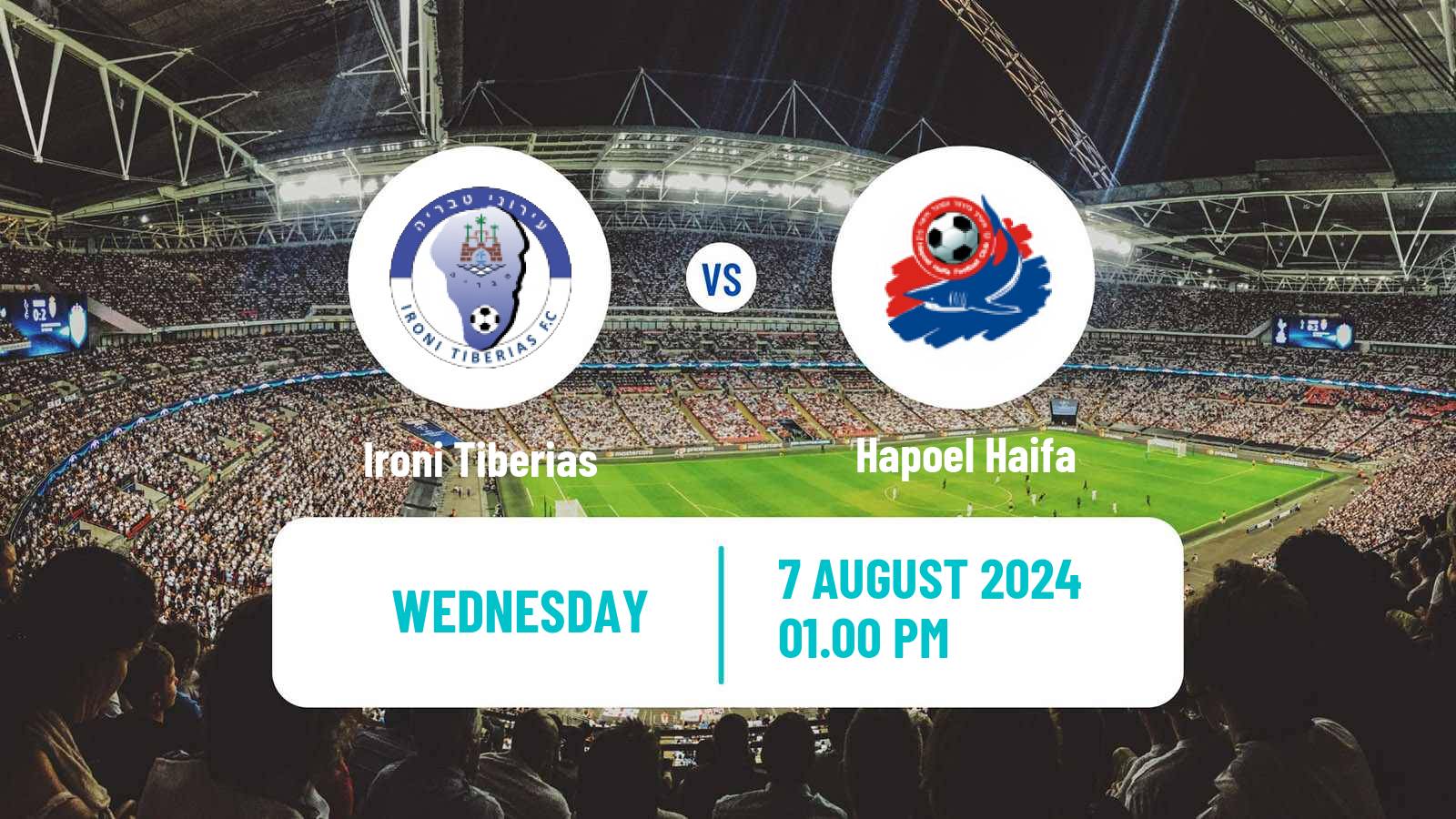 Soccer Israeli Toto Cup Ironi Tiberias - Hapoel Haifa