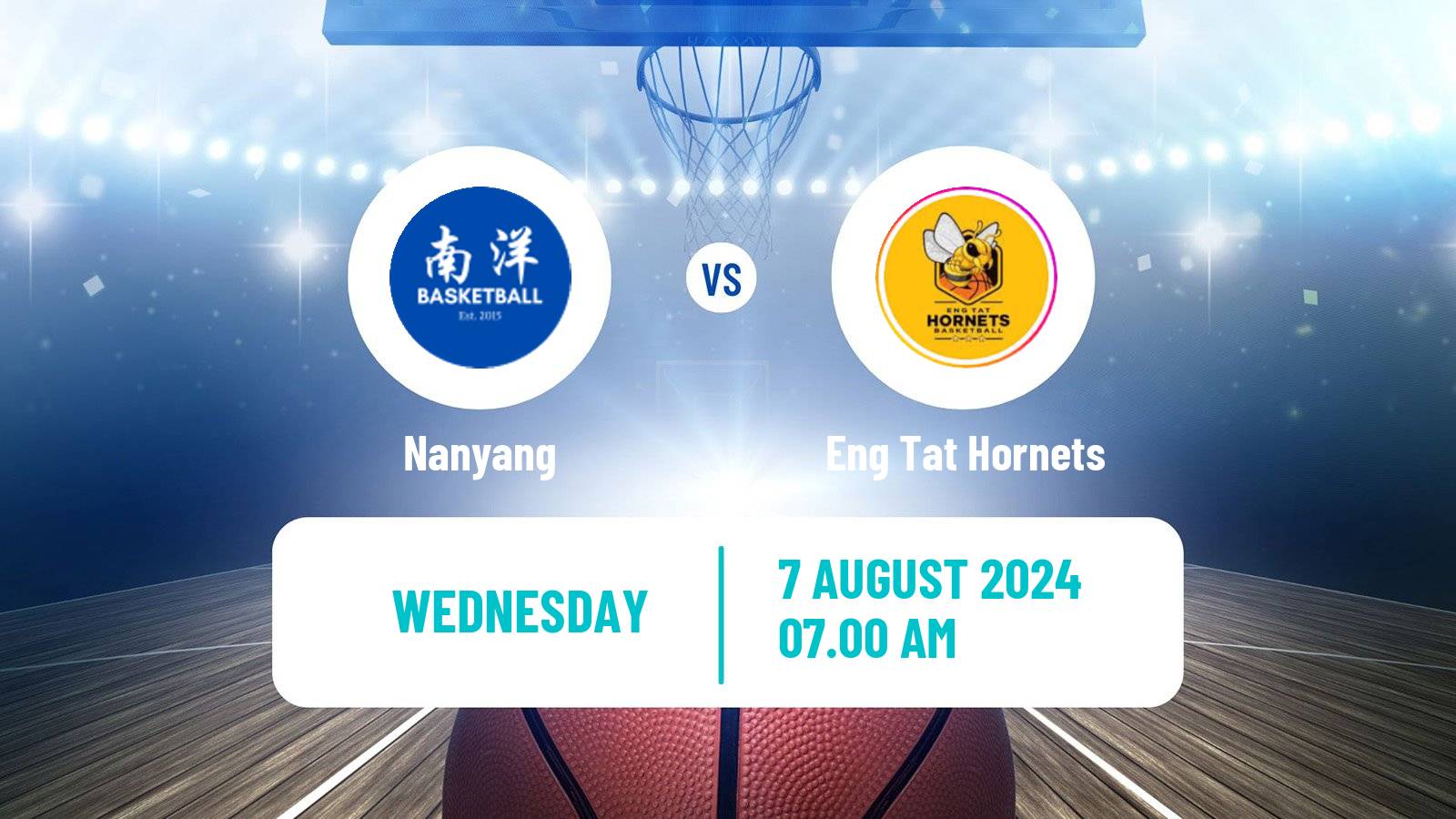 Basketball Singapore NBL Nanyang - Eng Tat Hornets