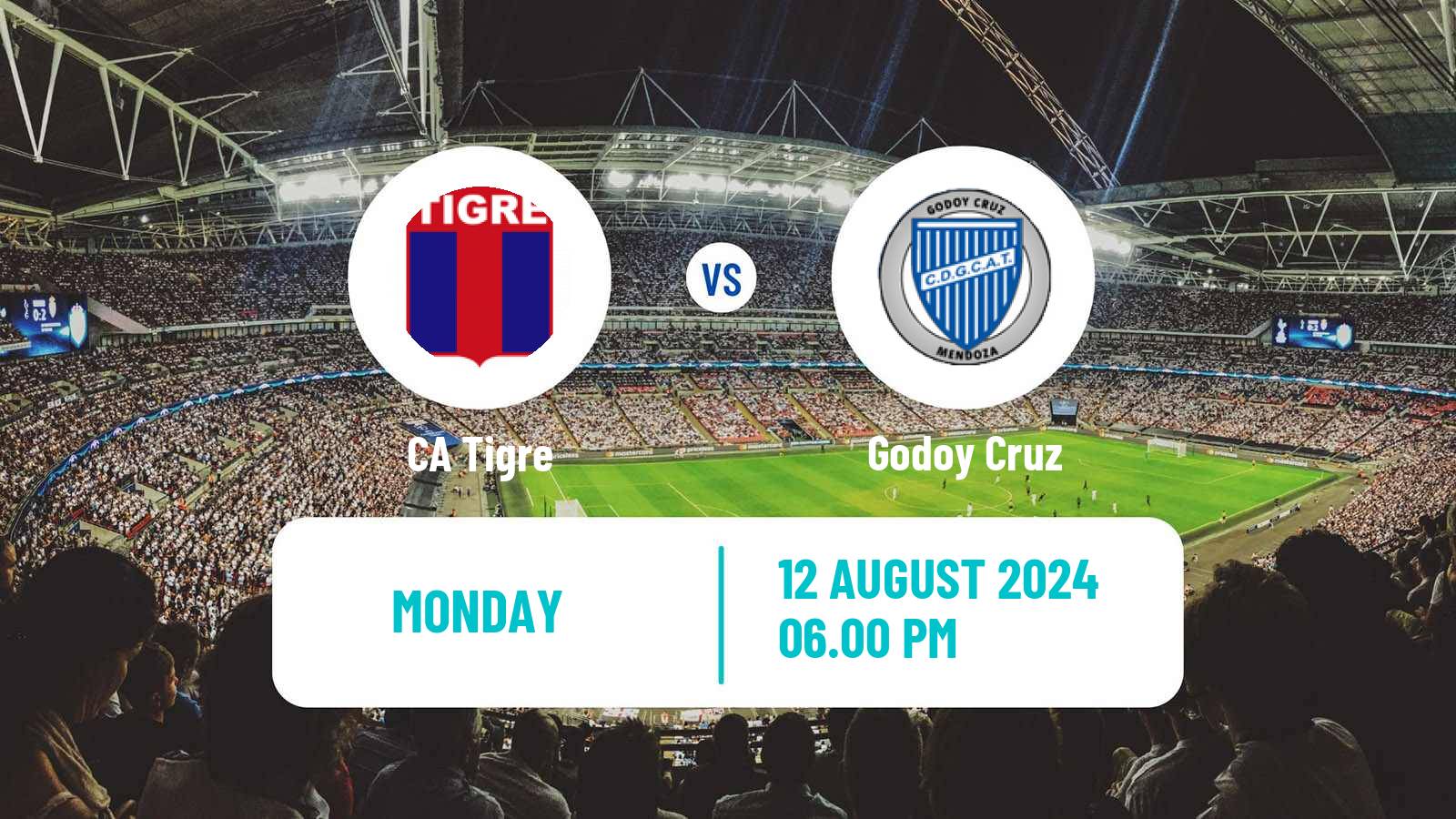 Soccer Argentinian Liga Profesional Tigre - Godoy Cruz