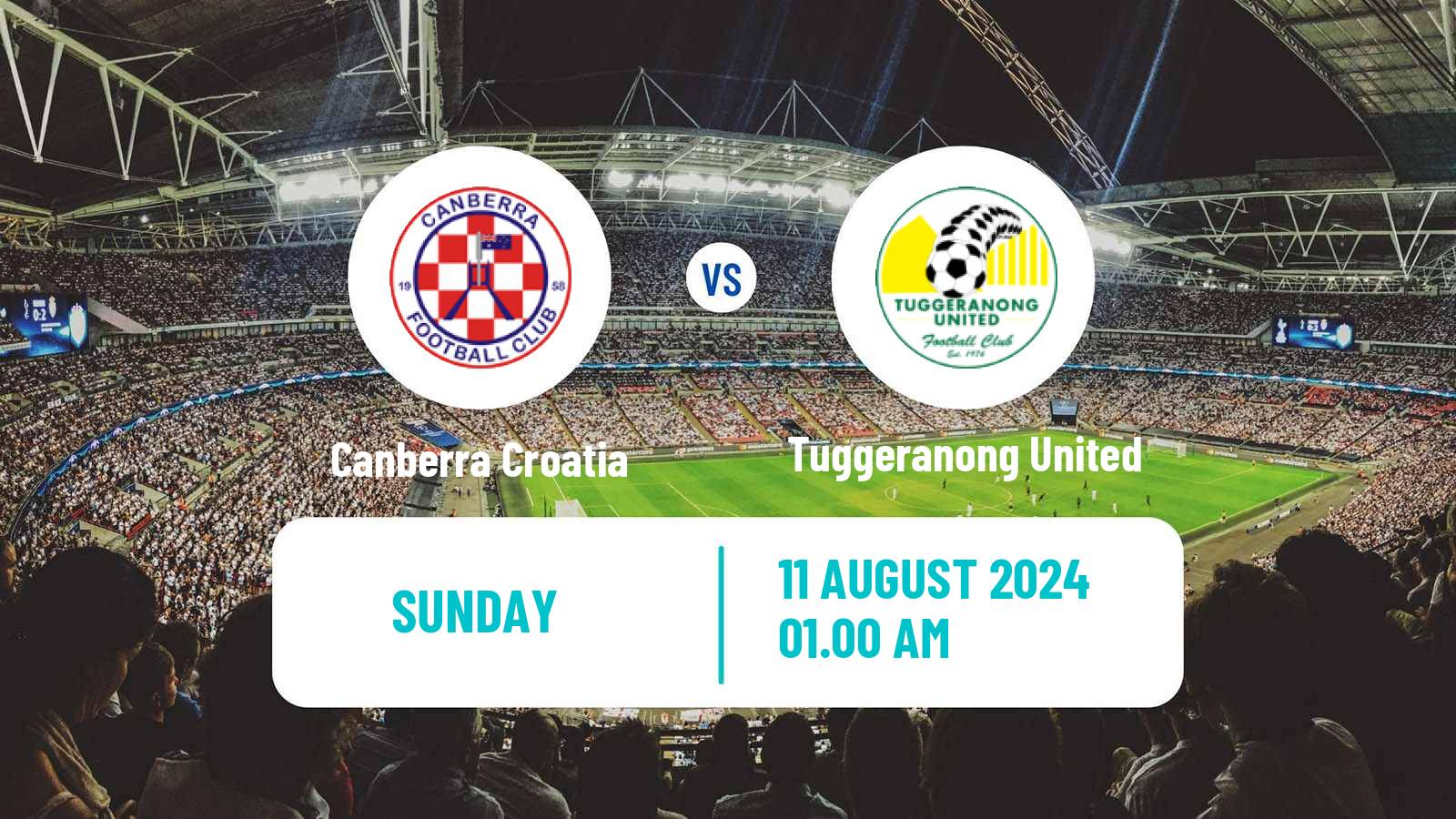 Soccer Australian NPL ACT Canberra Croatia - Tuggeranong United