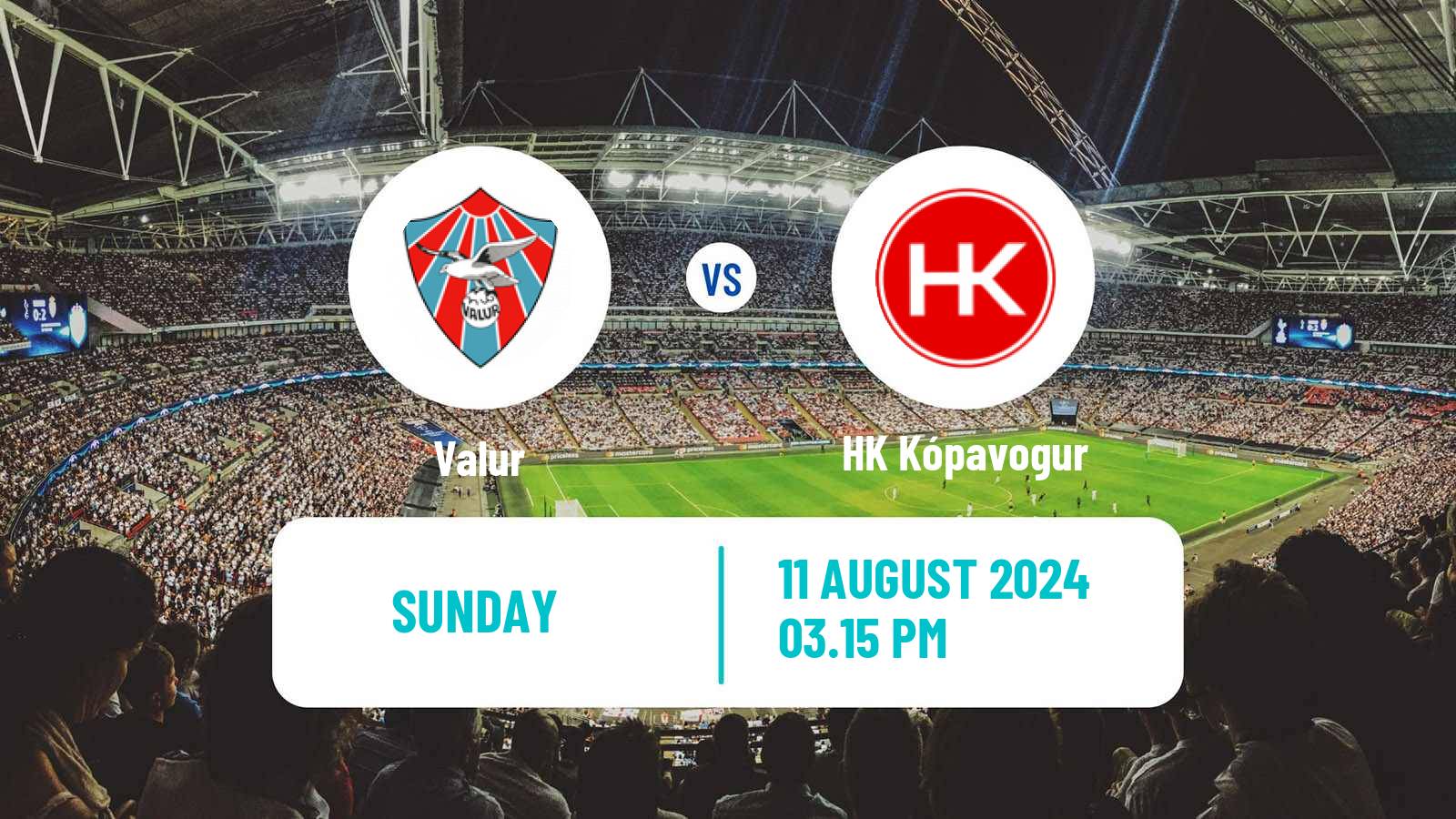 Soccer Icelandic Besta-deild karla Valur - HK Kópavogur