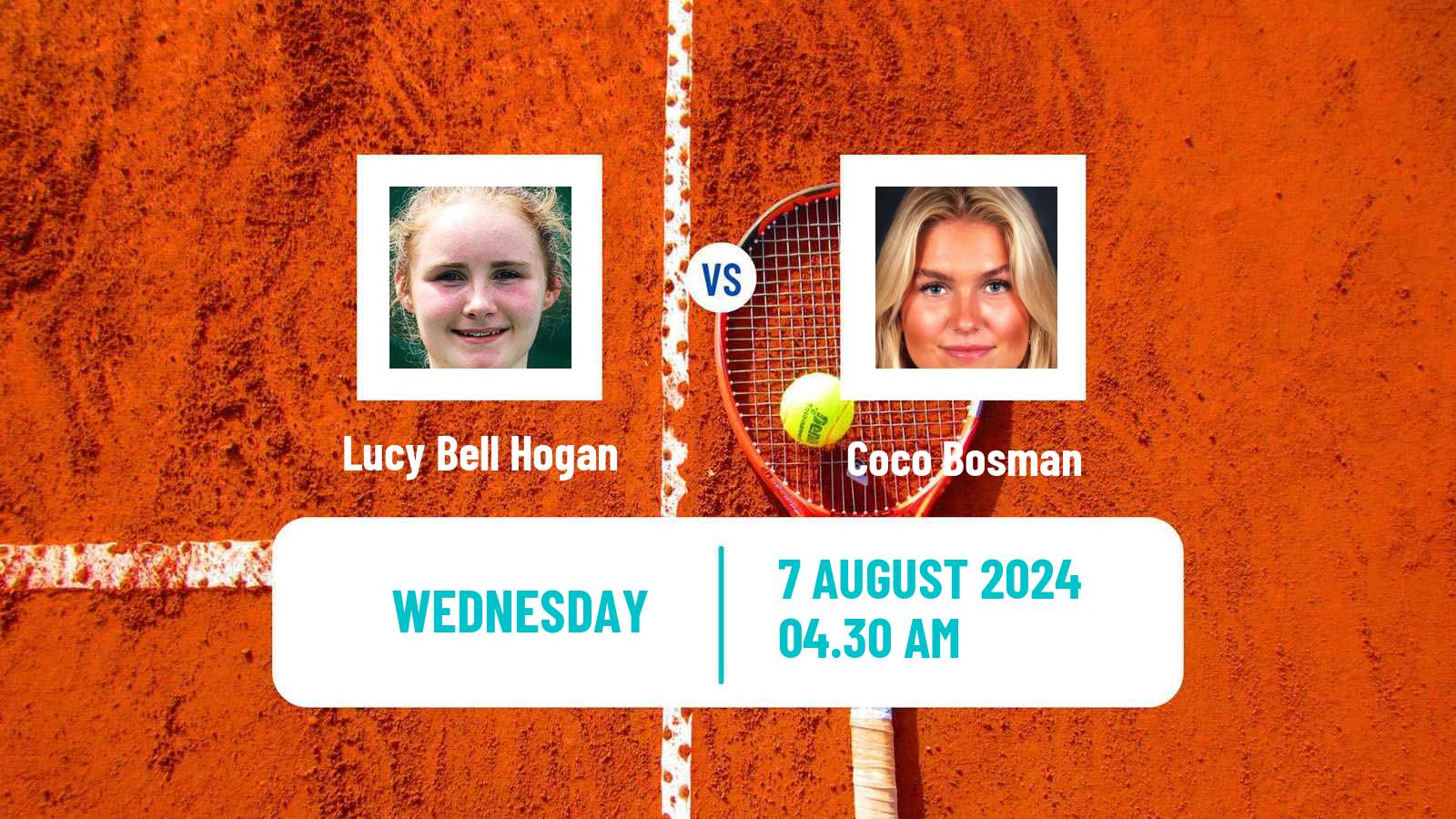 Tennis ITF W15 Dublin Women Lucy Bell Hogan - Coco Bosman