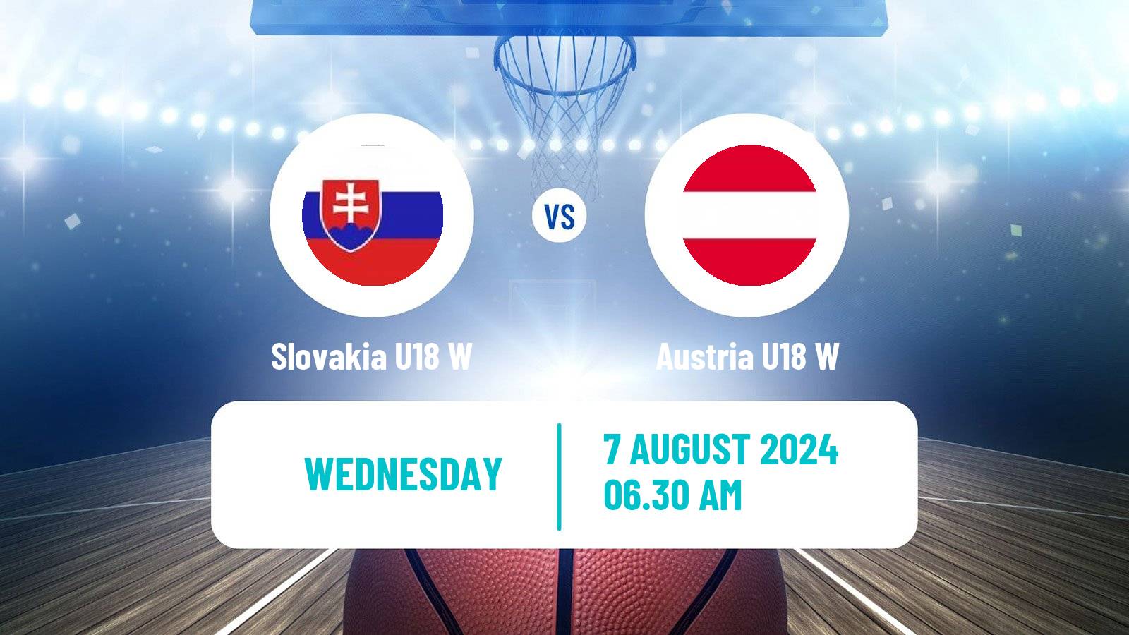 Basketball European Championship U18 B Basketball Women Slovakia U18 W - Austria U18 W