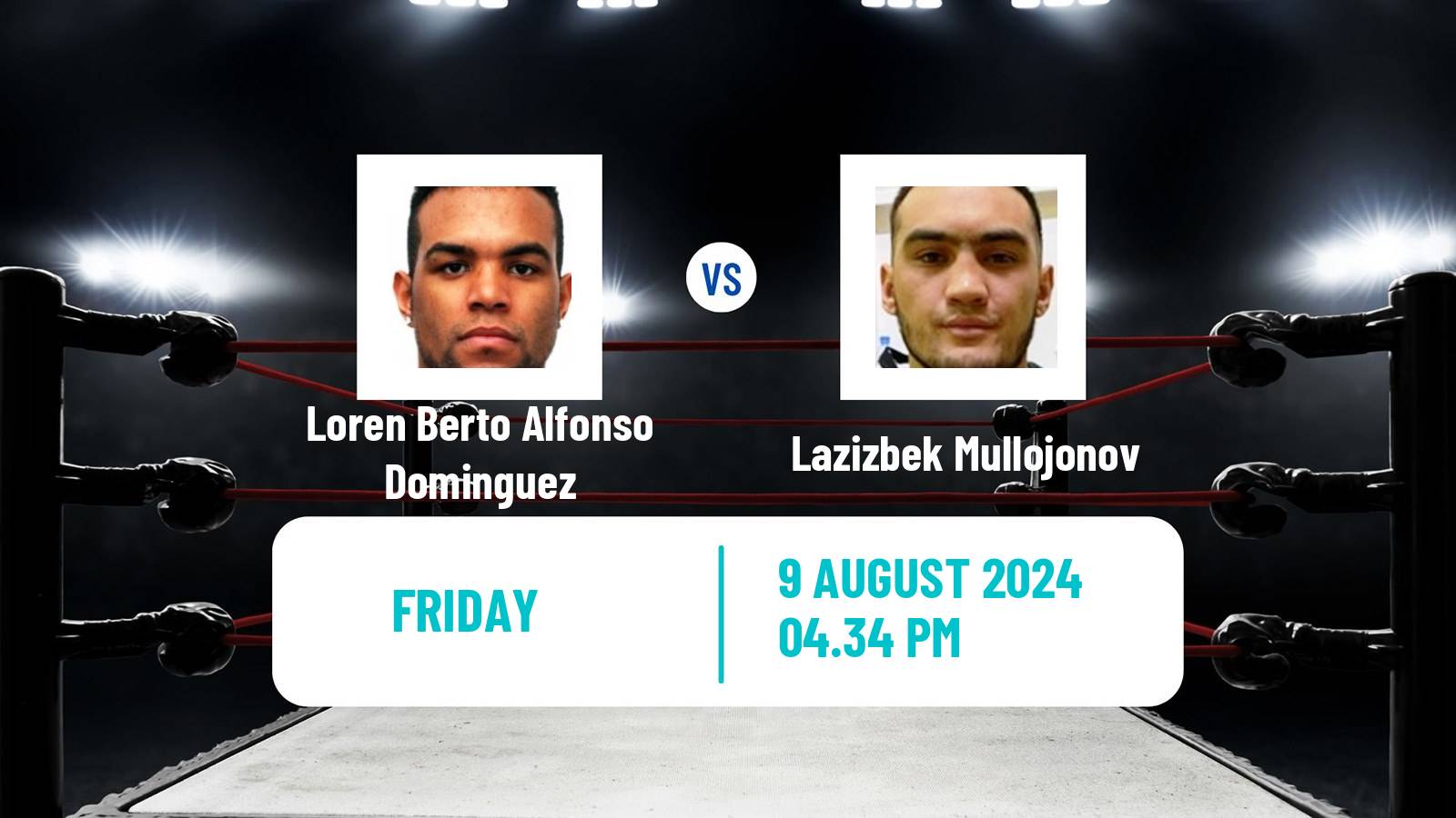 Boxing Heavyweight Olympic Games Men Loren Berto Alfonso Dominguez - Lazizbek Mullojonov