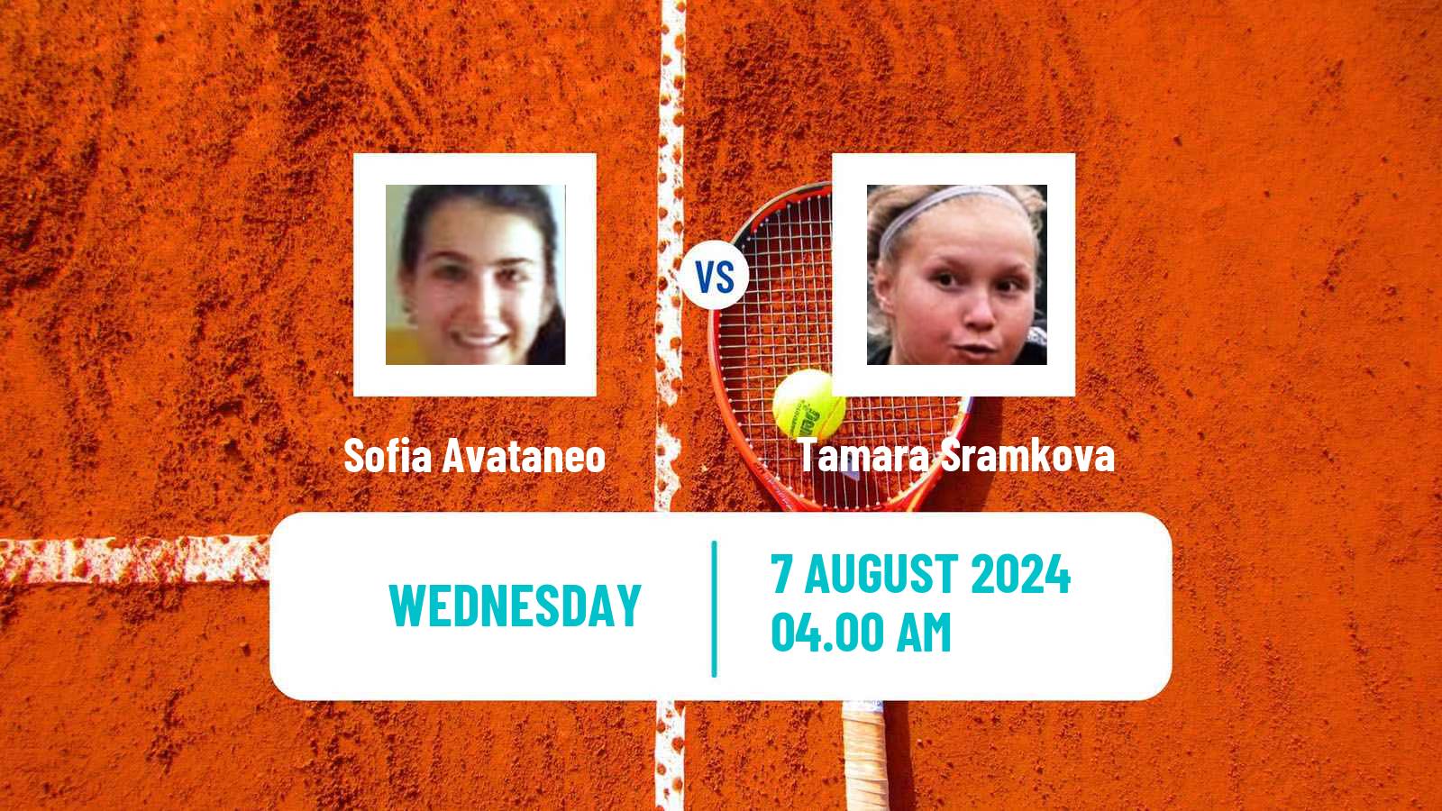 Tennis ITF W15 Monastir 30 Women Sofia Avataneo - Tamara Sramkova