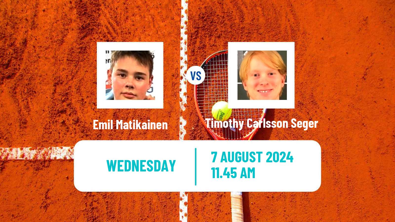 Tennis ITF M15 Vaasa Men Emil Matikainen - Timothy Carlsson Seger