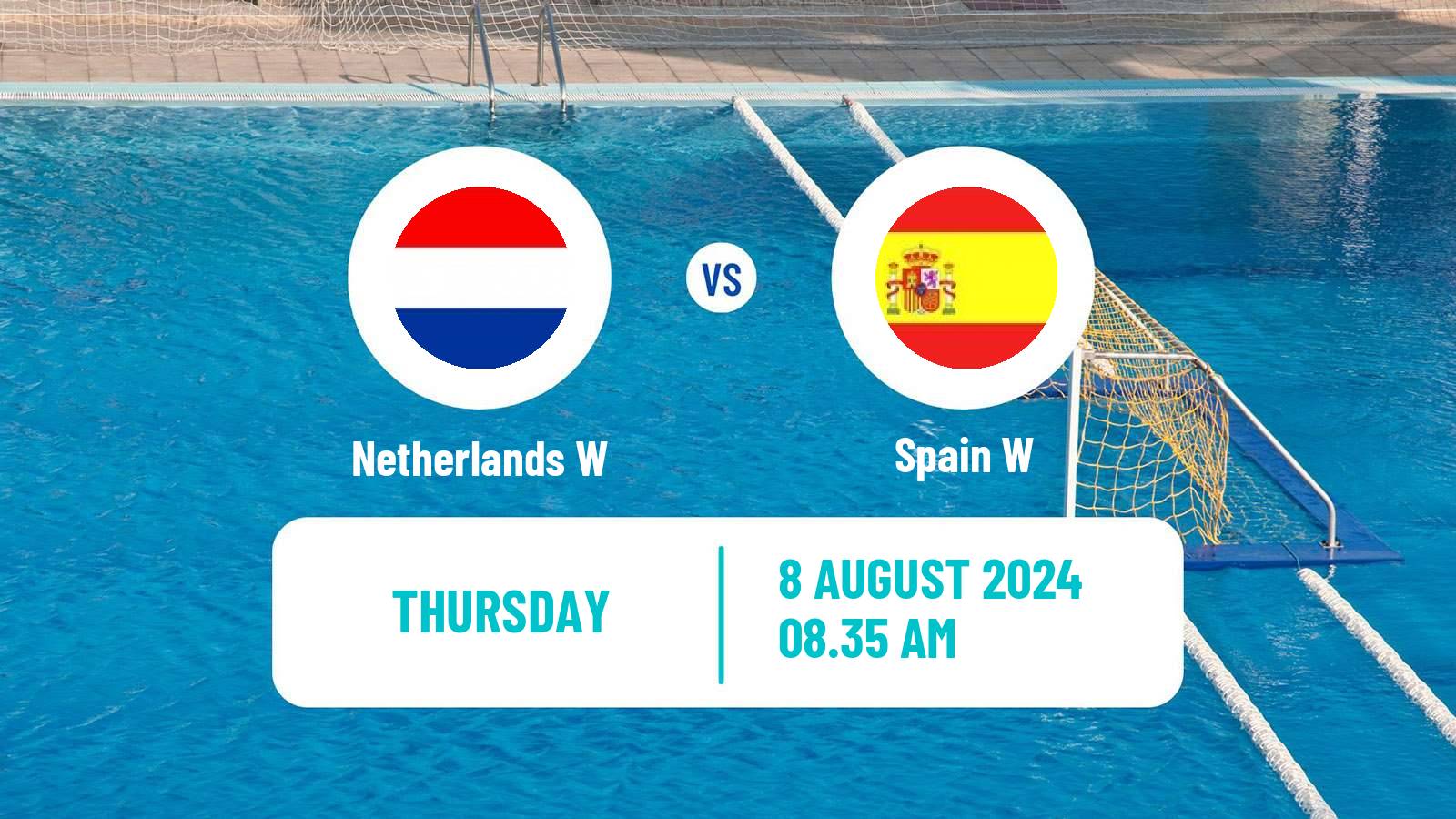 Water polo Olympic Games - Water polo Women Netherlands W - Spain W